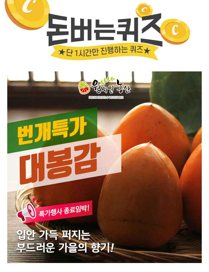 부드러운 홍시로도, 쫄깃한 OO으로도 맛이 일품입니다.OO에 들어갈 문구는 무엇일까요?