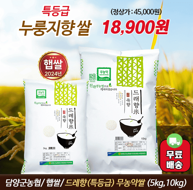 2024년산 GAP 우수관리시설 인증구수한 밥맛! 안심 무농약쌀!누룽지향 드래향미 OOO쌀OOO에 들어갈 문구는 무엇일...